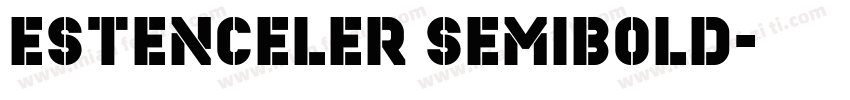 Estenceler SemiBold字体转换